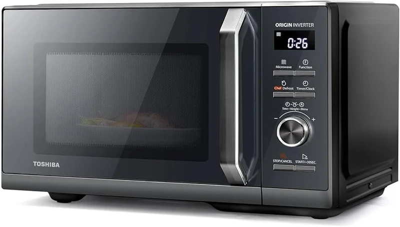 Toshiba Forno Microonde con Grill MW3 AG25PF 25L 900W Libera Installazione Nero