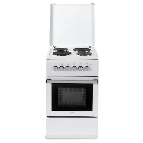 De Longhi Cucina Elettrica Bianca 50cm 4 Piastre Forno 52L Classe A - DL554EWP2
