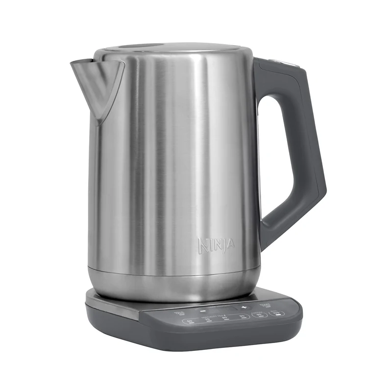 Ninja Bollitore Elettrico KT201EU 1,7 L 3000 W, Controllo Temperatura 6 Preimpostazioni 60°C-100°C, Display LED, Mantenimento Calore 30 min, Acciaio Inox