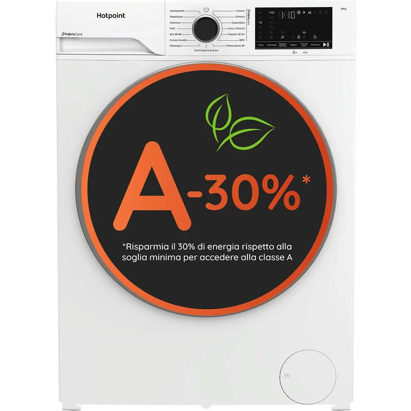 Hotpoint Ariston Lavatrice a Carica Frontale HB 103 CARE IT 10 kg Classe A 1400 giri/min Motore Inverter Vapore Bianco