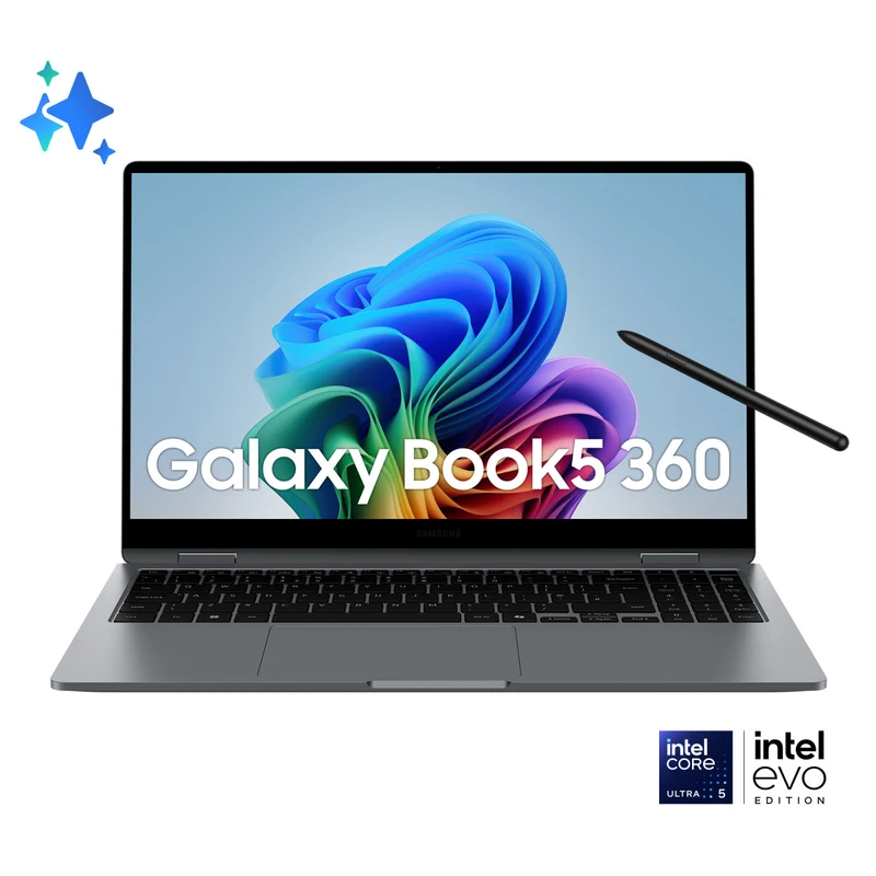 Samsung Galaxy Book5 360 15.6" Full HD Touch Intel Core Ultra 5 16GB 512GB Grigio