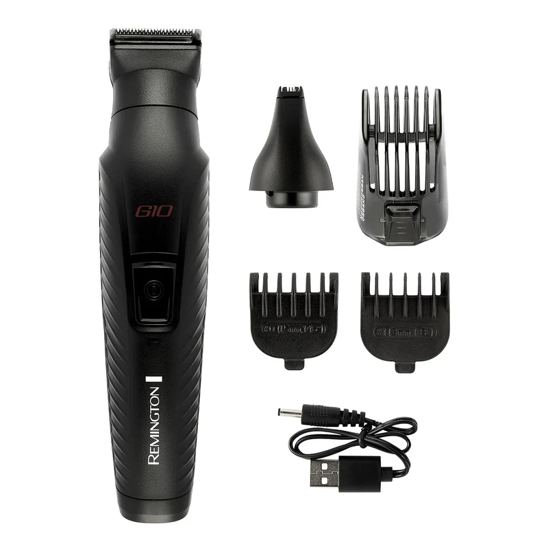 Remington G10 Kit Multifunzione Tagliacapelli e Rasoio Barba 10 in 1 Nero
