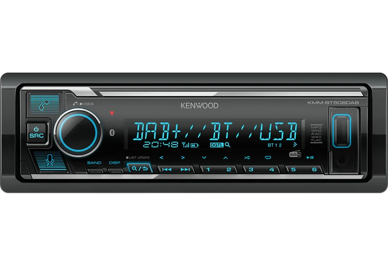 Kenwood KMM-BT508DAB Autoradio 1 DIN Nero Bluetooth DAB+ USB 200W LCD