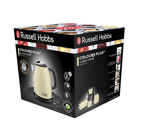 Russell Hobbs Bollitore Elettrico 24994-70 1L 2400W Crema Plastica e Acciaio Inox