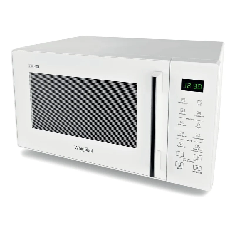 Whirlpool Microonde MWP 253 W con Grill, 25 L, 900 W, Bianco, Controllo Touch