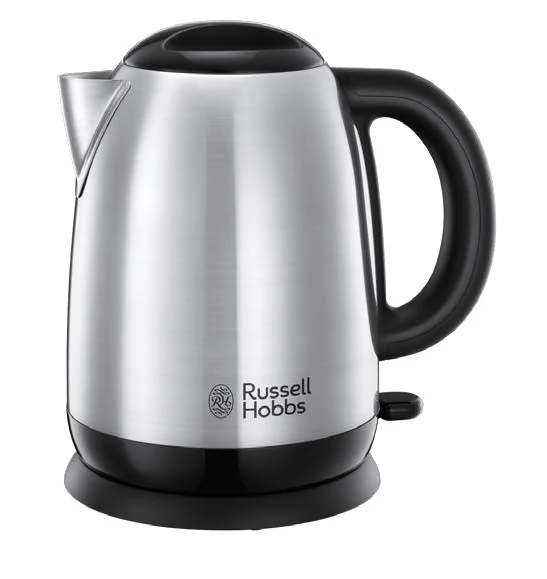 Russell Hobbs Adventure Bollitore Elettrico 1.7L 2400W Nero Argento Acciaio