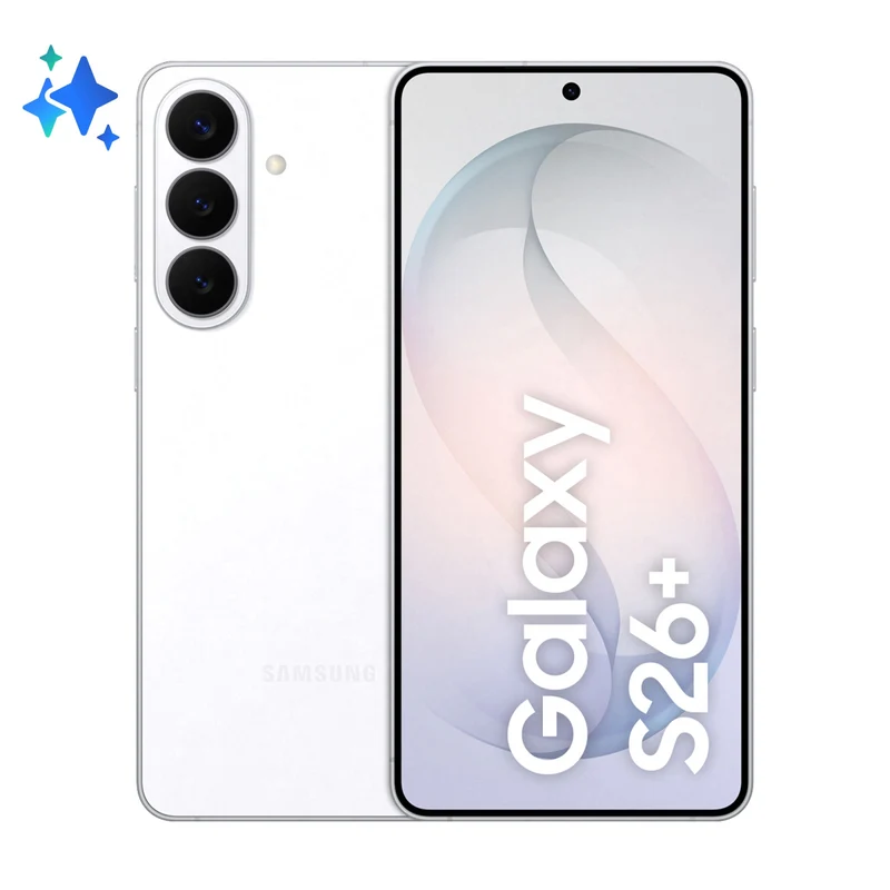 Samsung Galaxy S26+ Smartphone 5G, 6.7", Exynos 2600, 12GB RAM, 512GB, Tripla Camera 50MP, Batteria 4900mAh, Android 16, Bianco