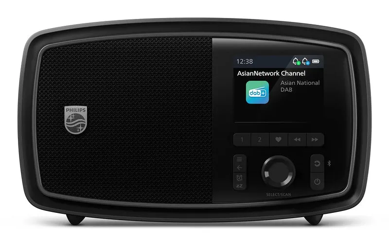 Philips Radio Portatile Digitale DAB+/FM Bluetooth 5.4 Nera The Janet TAV2000DB