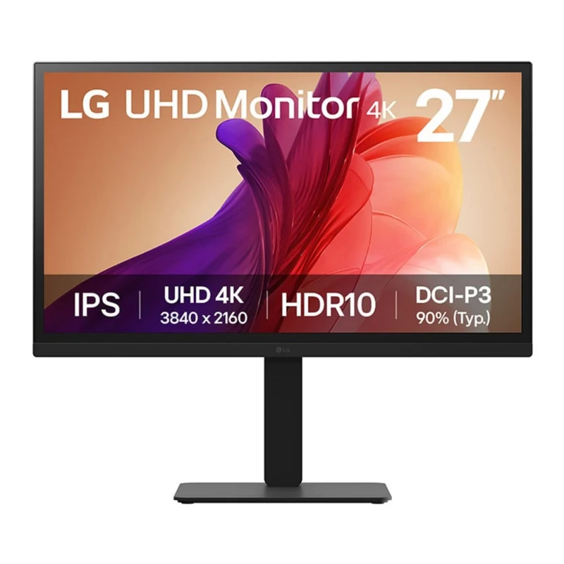LG Monitor 27BA45U-B 27" 4K Ultra HD IPS 3840x2160 100Hz 5ms HDMI DisplayPort Nero