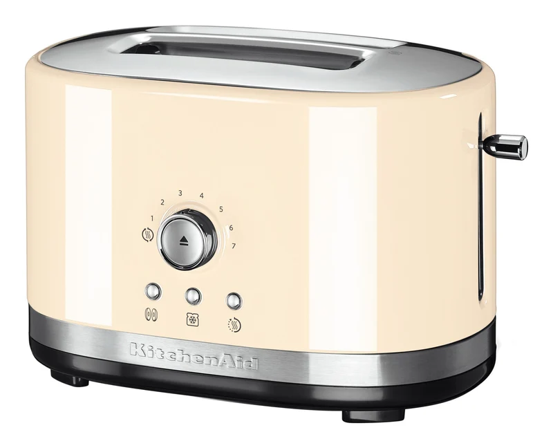 KitchenAid Tostapane 5KMT2116 2 Fette Metallo Crema 7 Livelli Doratura 1200W