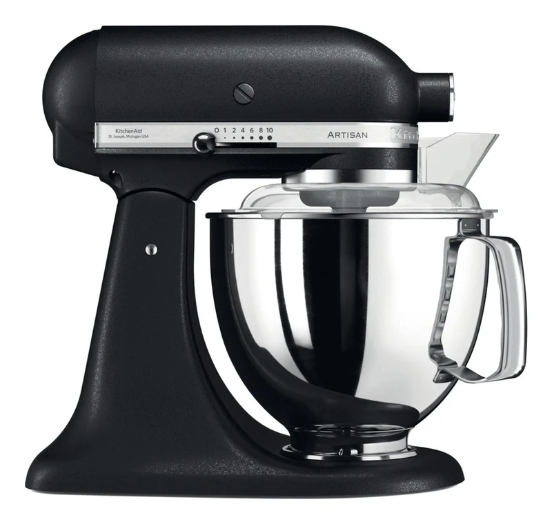 KitchenAid Artisan 5KSM175PBK Robot da Cucina 4,8 L Nero 300W 10 Velocità