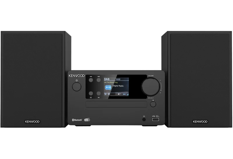 Kenwood M-725DAB-B Microsistema Hi-Fi 50W Nero DAB+/FM Bluetooth CD Display 2.4"