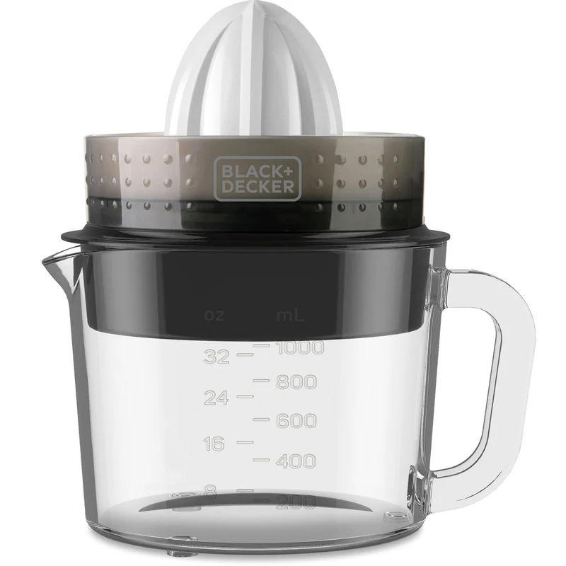 Black & Decker Spremiagrumi BXCJ30E Automatico 30W 1L Nero e Trasparente