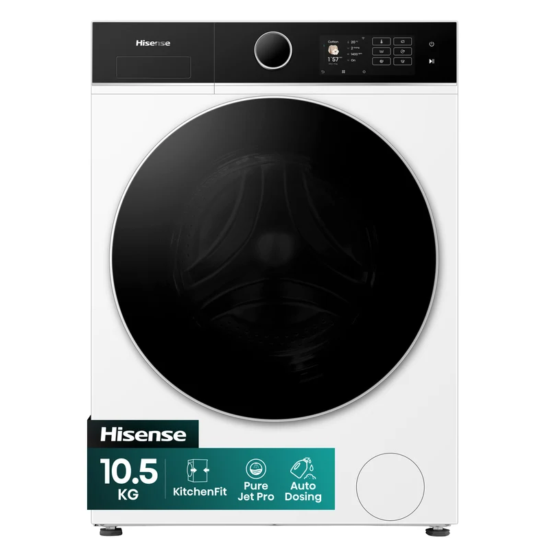 Lavatrice Hisense WF5I1045BWQ Carica Frontale 10.5 kg 1400 Giri Bianco