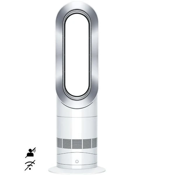 Dyson Ventilatore SV25 AM09 Nichel e Bianco con Filtro HEPA e Timer