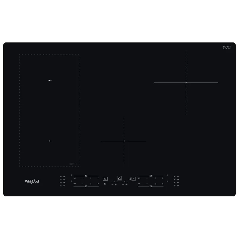 Whirlpool WL B2977 NE Piano Cottura Induzione 77cm 4 Zone Nero da Incasso Vetroceramica