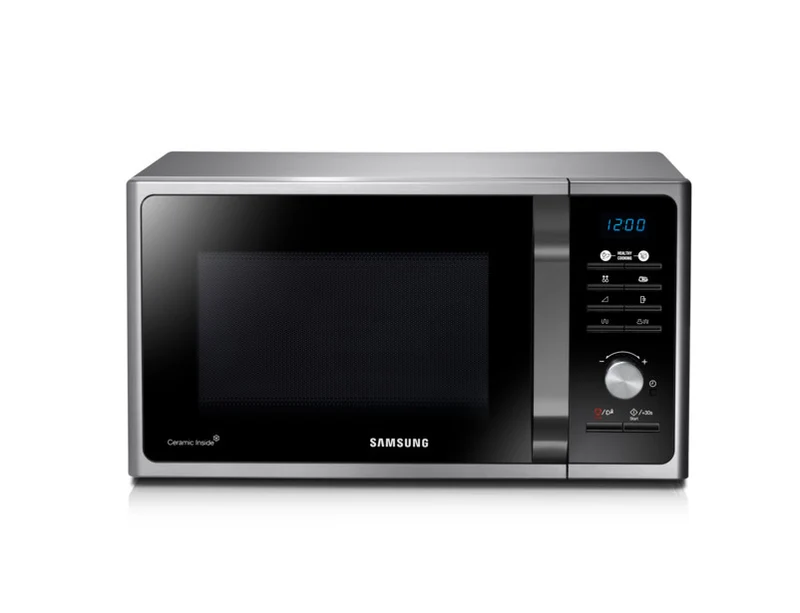 Samsung MG23F301TCS Microonde con Grill 23L 800W Nero/Argento Superficie Piana