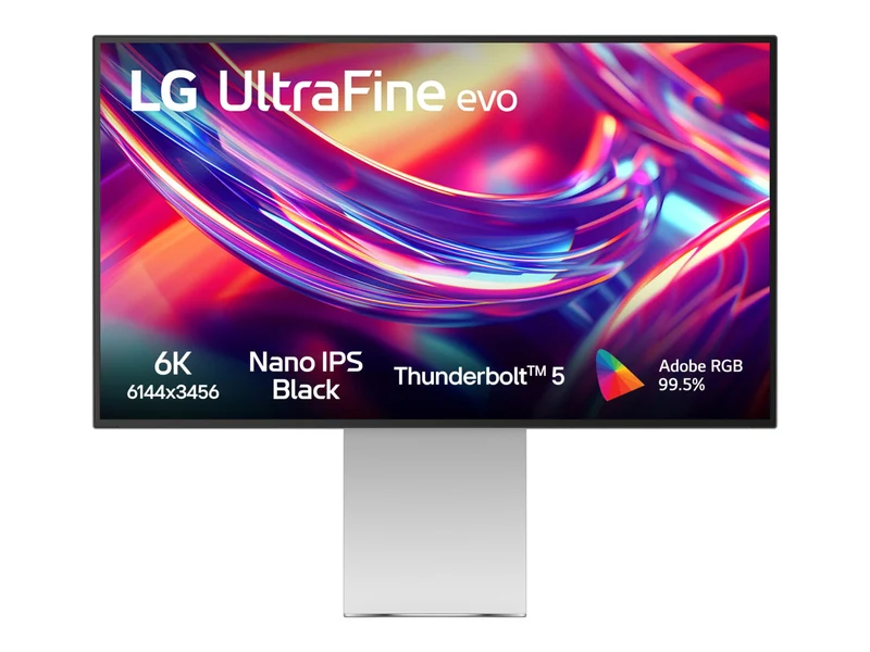 LG UltraFine Evo Monitor 32U990A 32" 6K 6144x3456 Nano IPS Black Thunderbolt 5 HDR600 224PPI Adobe RGB 99.5% Argento
