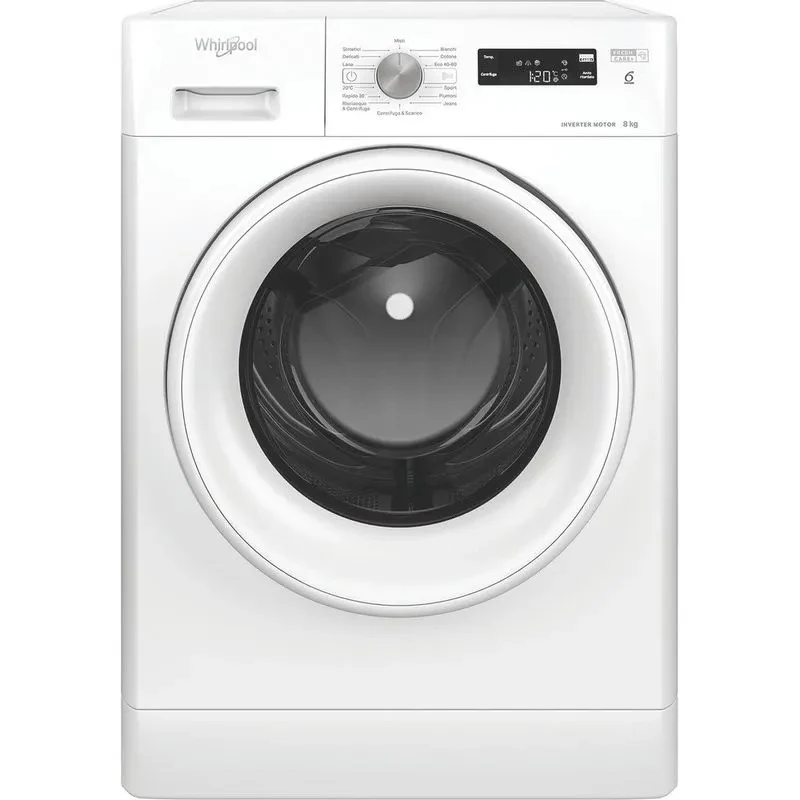 Whirlpool FFS P87 IT Lavatrice Carica Frontale 8 kg Classe A 1200 Giri/min Motore Inverter Bianco