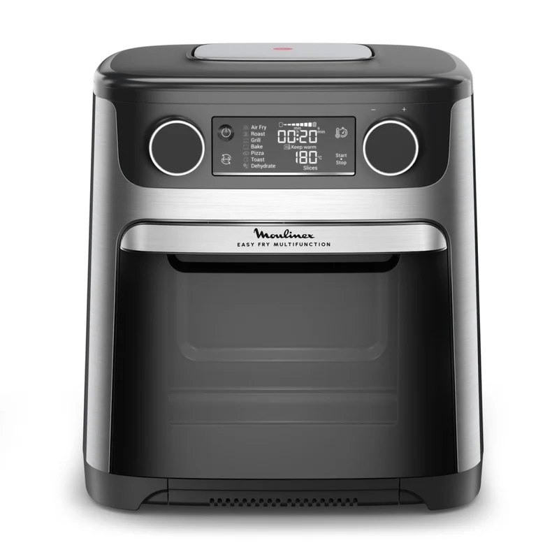 Moulinex Easy Fry Multifunction AL556D Forno Friggitrice ad Aria 15L 1800W 9 Programmi Tecnologia Extra-Crisp Nero/Acciaio Inox