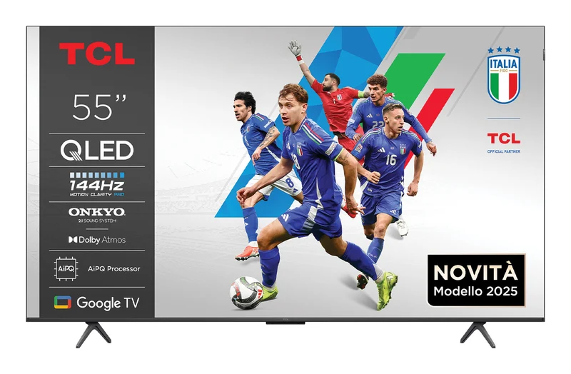 Tcl 55P89K Smart Tv Qled 4K 55 Pollici Dolby Vision Atmos Google Tv