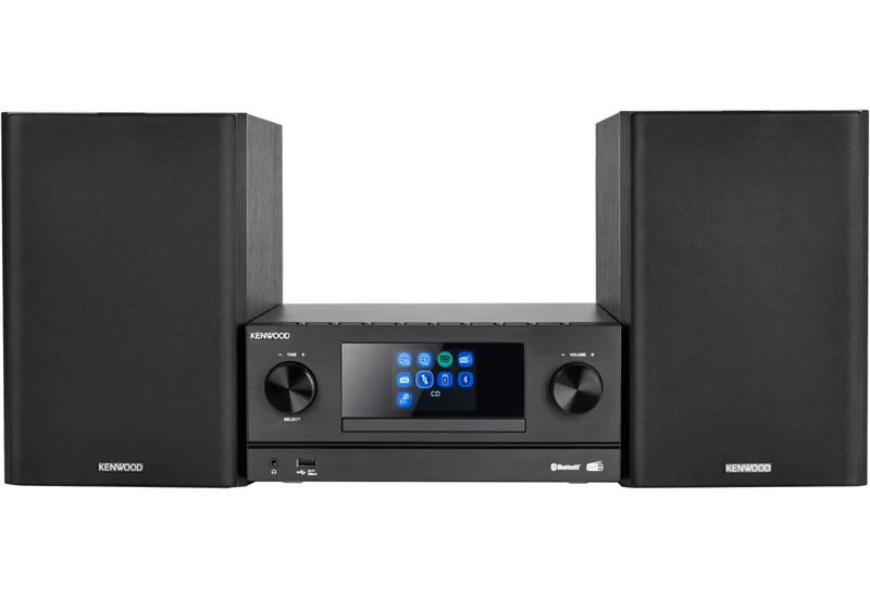 Kenwood M-9000S Mini Impianto Audio Hi-Fi Domestico Nero con Bluetooth e Spotify