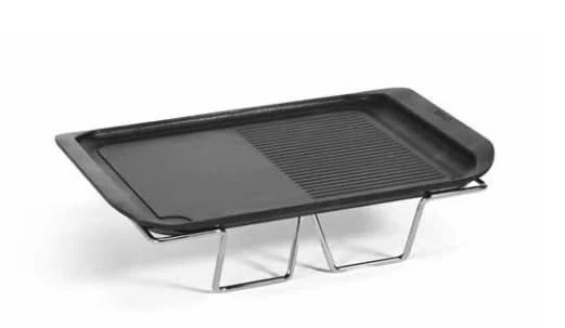 CFParker Bistecchiera in Alluminio Pressofuso Teflonato Marietta RL con Telaio per Fornello Smaltato