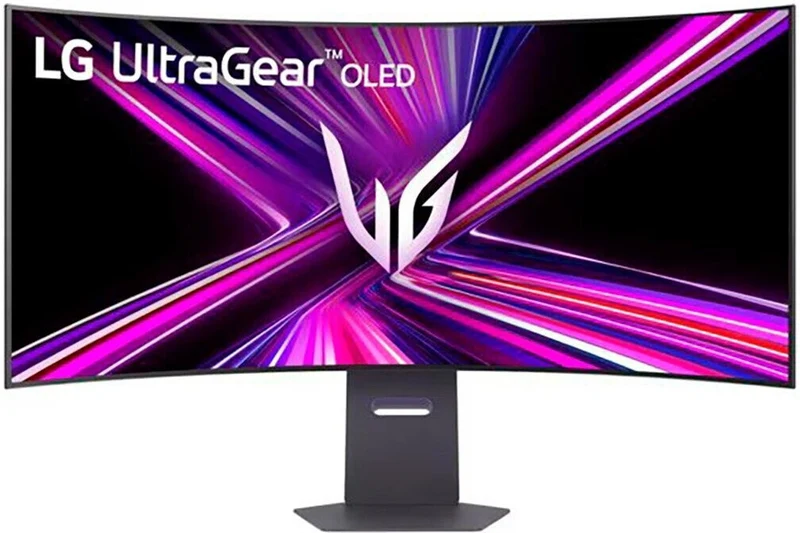 LG UltraGear OLED Monitor Gaming 45GX950A 45" Curvo 21:9 5K2K (5120x2160) 165Hz 0,03ms G-Sync FreeSync Premium Pro HDMI 2.1 DisplayPort 2.1 Nero