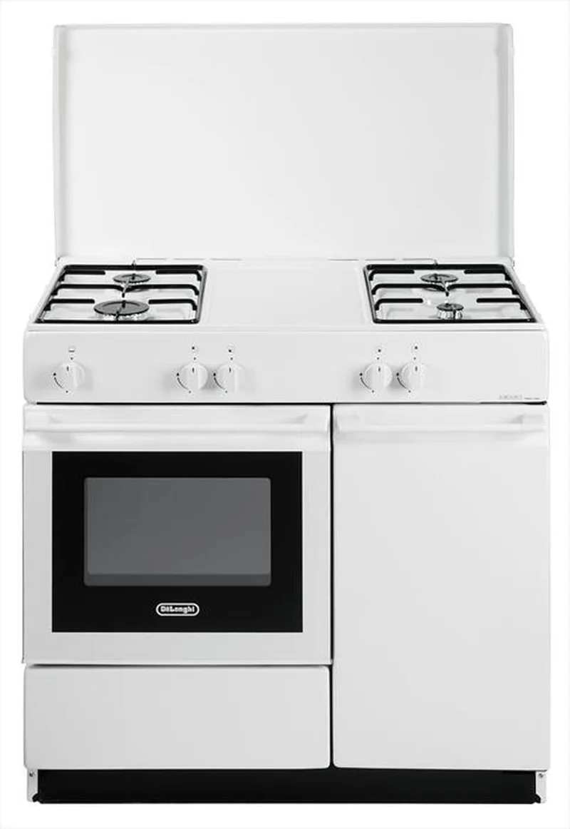 De'Longhi SGW854NM Cucina a gas 4 fuochi forno 44 litri bianco 86x50 cm