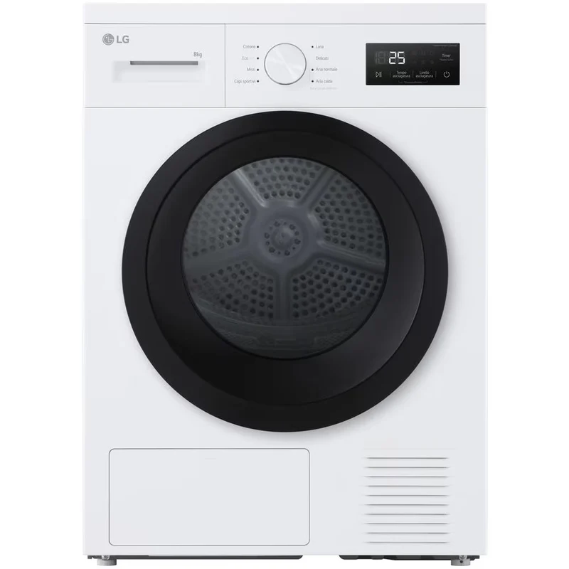 LG RNA1008NWK Asciugatrice pompa di calore Bianca classe D