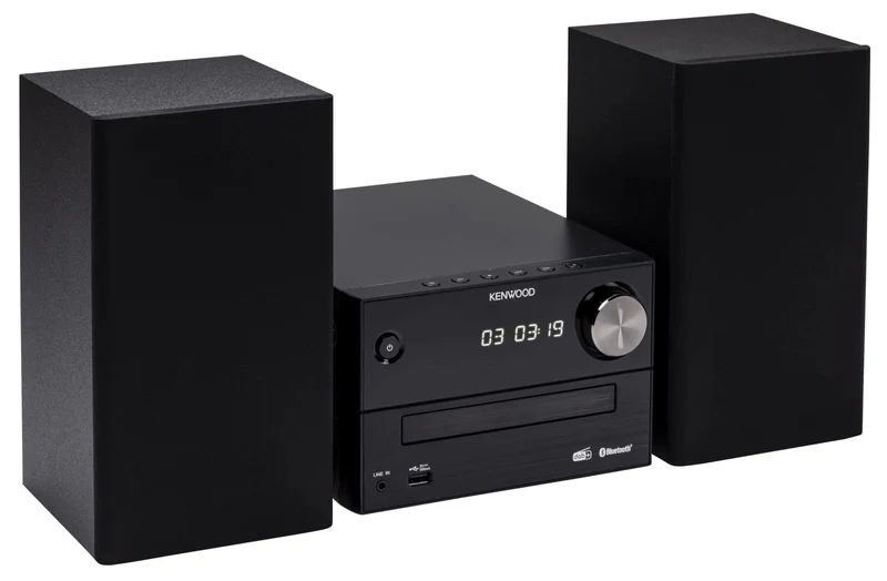 Kenwood M420DAB Lettore CD Nero con DAB+, Bluetooth, MP3 - Radio FM RDS