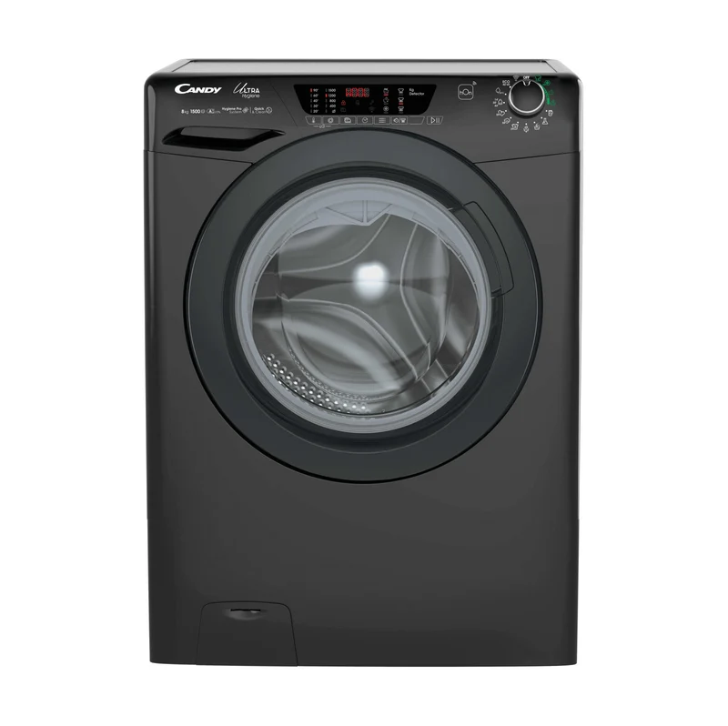 Candy Lavatrice Ultra Hygiene 8kg 1500 giri A Nero Wi-Fi HE1584TWMBB6-S