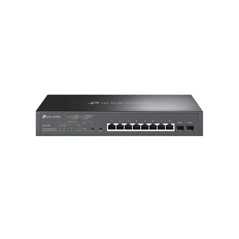 Tp-Link Omada TL-SG2210MP Switch di rete gestito L2+ 8 porte Gigabit PoE+ 2 SFP