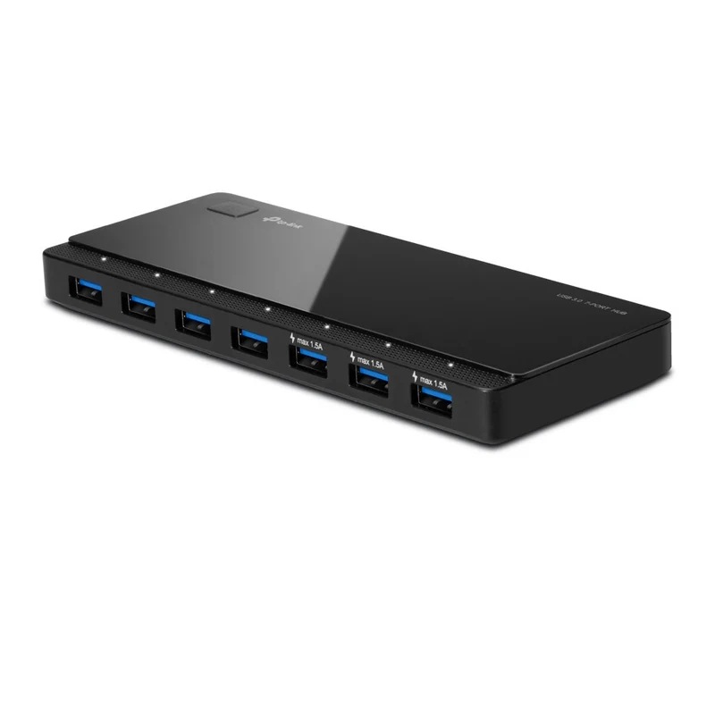 TP-Link UH700 Hub USB 3.2 Gen 1 7 Porte 5000 Mbit/s Nero Compatibile Windows Mac Linux