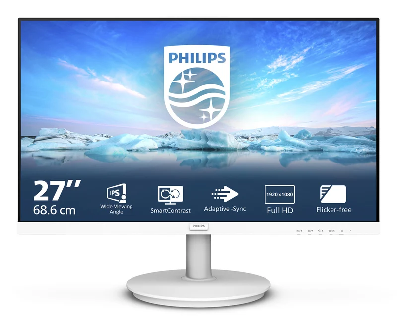 Philips V Line 271V8AW00 Monitor LCD 27 Pollici Full HD 1920x1080 IPS Bianco