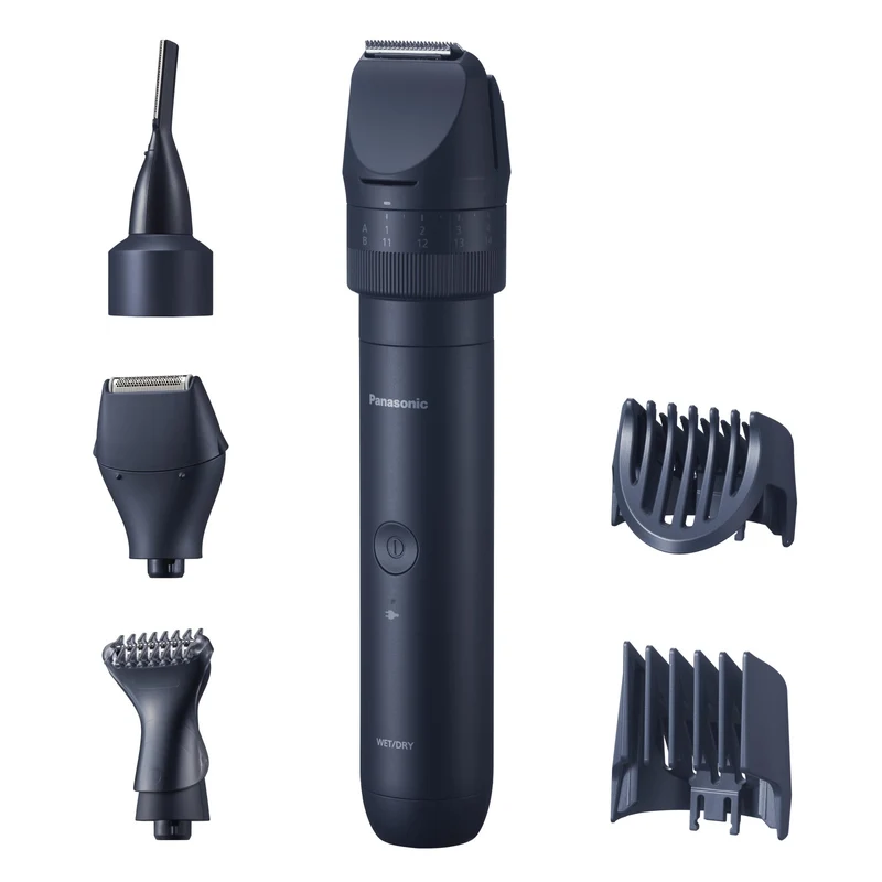 Panasonic ER-CKN1 Multigroomer Barba e Capelli Nero Ricaricabile Impermeabile 39 Lunghezze
