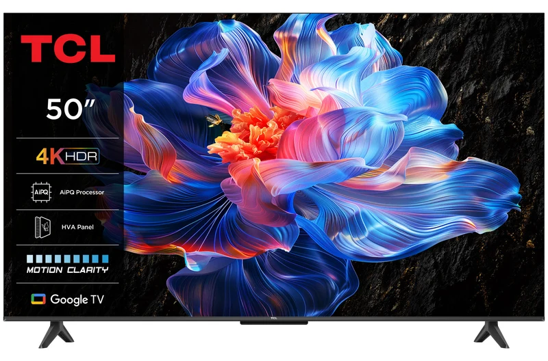Tcl Smart Tv Led 50P69K 50" 4K Ultra Hd Hdr10+ Dolby Audio Google Tv Nero