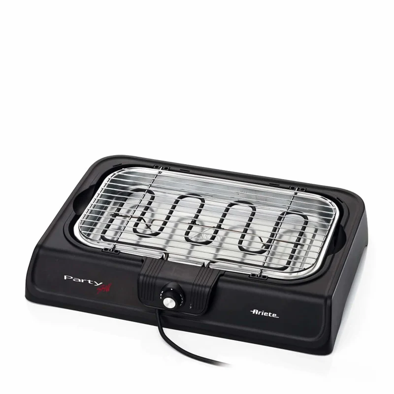 Ariete Party Grill 723 Barbecue elettrico da tavolo 2000W nero cottura lenta e rapida