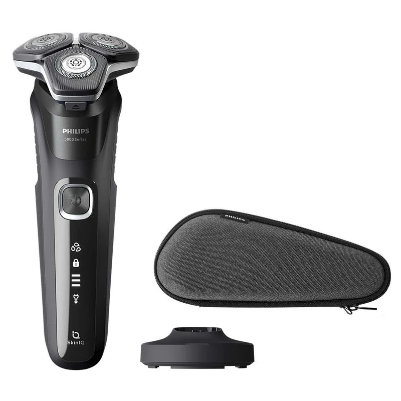 Philips Rasoio Elettrico Series 5000 S5898/35 SteelPrecision SkinIQ Wet & Dry Nero