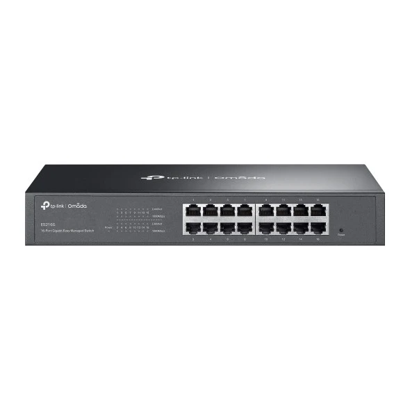 TP-Link ES216G Switch di Rete Gestito 16 Porte Gigabit Ethernet Montaggio Rack