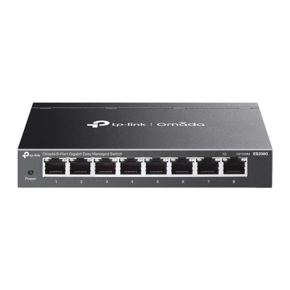 TP-Link Omada ES208G Switch di Rete Gestito 8 Porte Gigabit Ethernet Nero