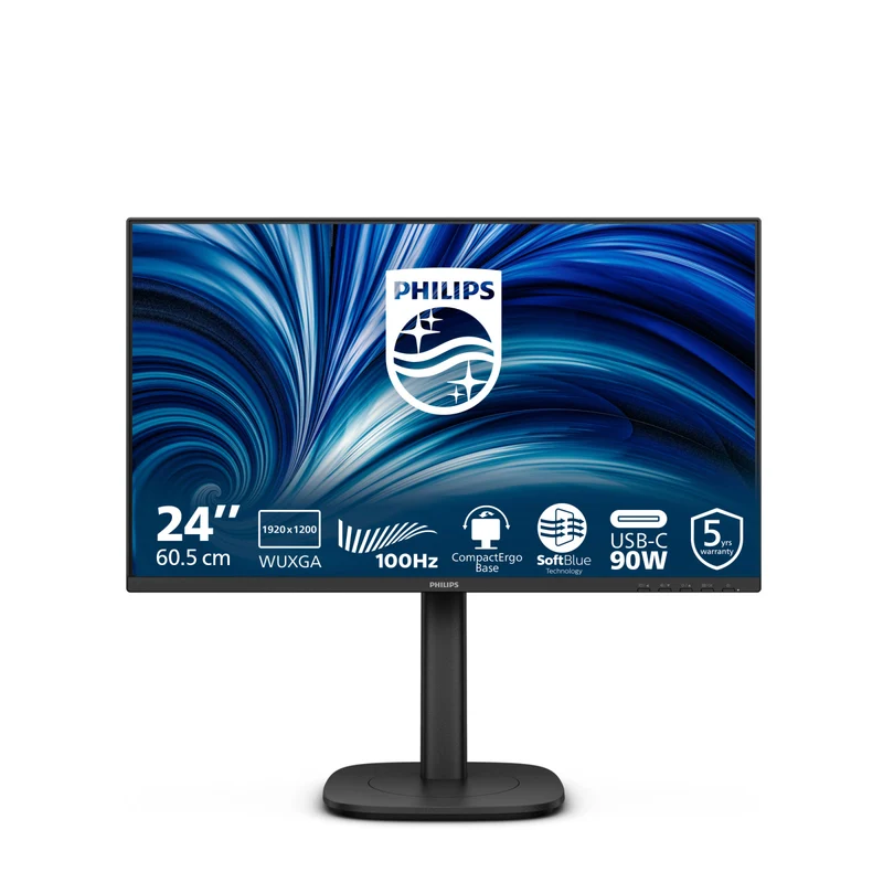 Philips Monitor 24B2U3301D/00 24.1" WUXGA IPS 1920x1200 100Hz Nero