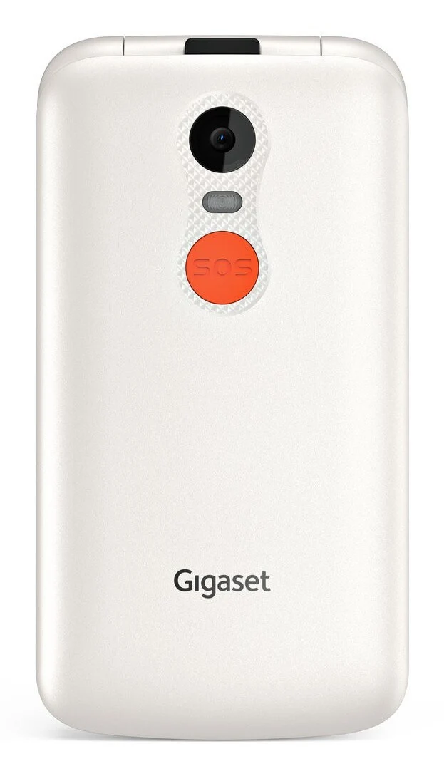 Gigaset GL595 Telefono Cellulare per Anziani a Conchiglia Bianco Facile da Usare