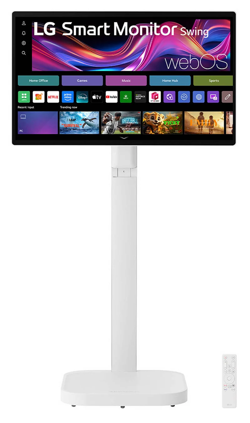 LG Swing 32U889SA Monitor Personale 32" 4K Touchscreen con Base Rotelle WebOS