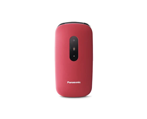 Panasonic KX-TU446EXR Telefono per Anziani a Conchiglia 2.4" Rosso SIM Singola 2G