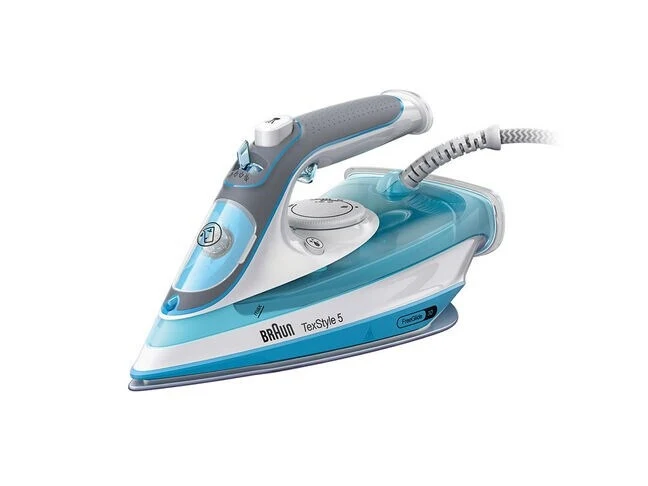 Braun TexStyle 5 SI 5006 BL Ferro da Stiro a Vapore 2600W Ceramica Blu/Grigio/Bianco