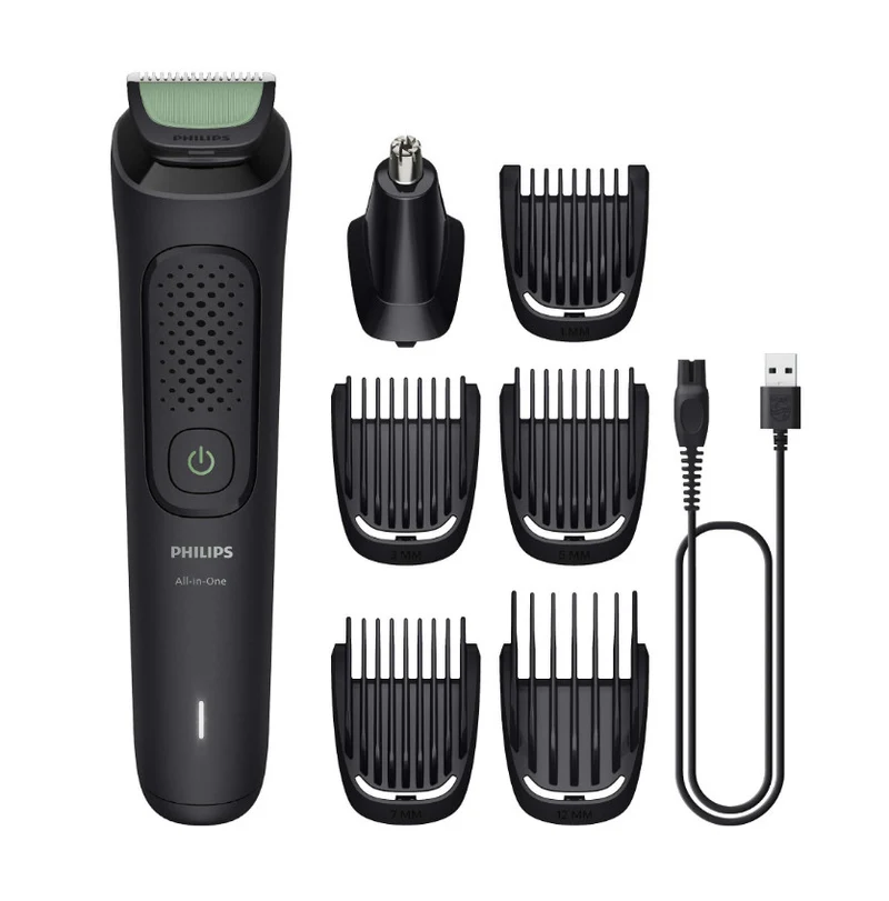 Philips Multigrooming MG3920/15 Rifinitore 7-in-1 Nero Lame Acciaio Autoaffilanti