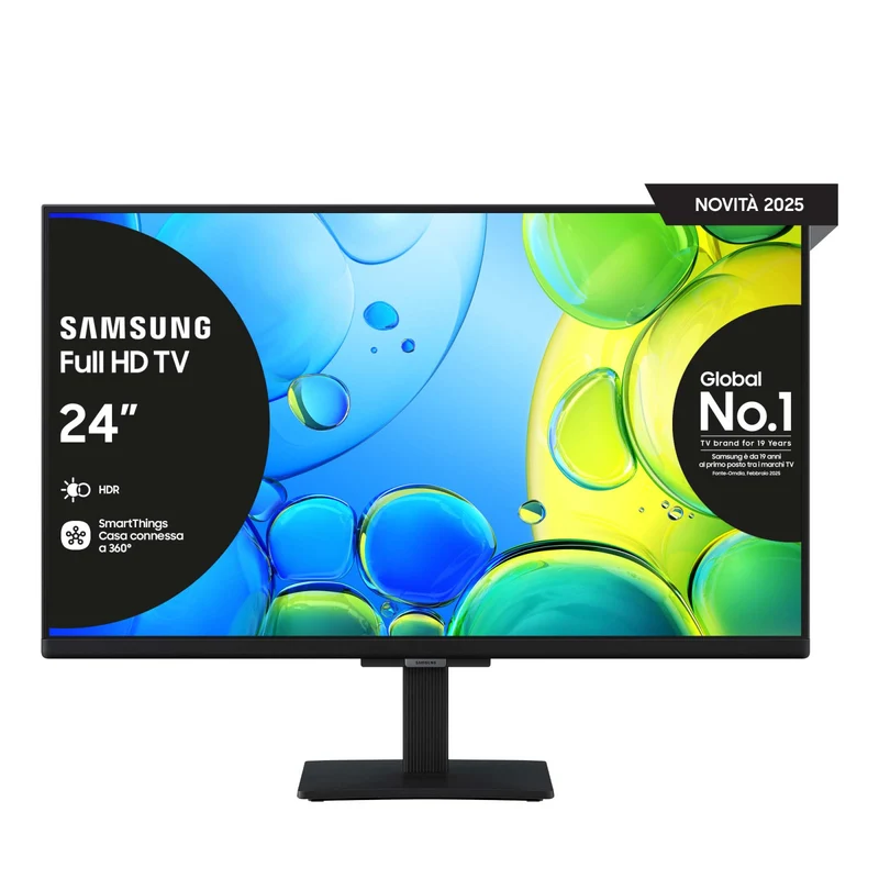 Samsung Smart TV 24" UE24F6000FUXZT Full HD HDR PurColor LED Nero