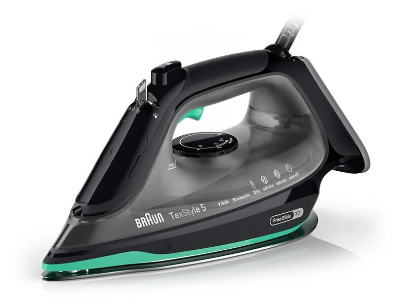Braun TexStyle 5 SI 5277 GR Ferro da Stiro a Vapore 2700W Piastra Ceramica Verde