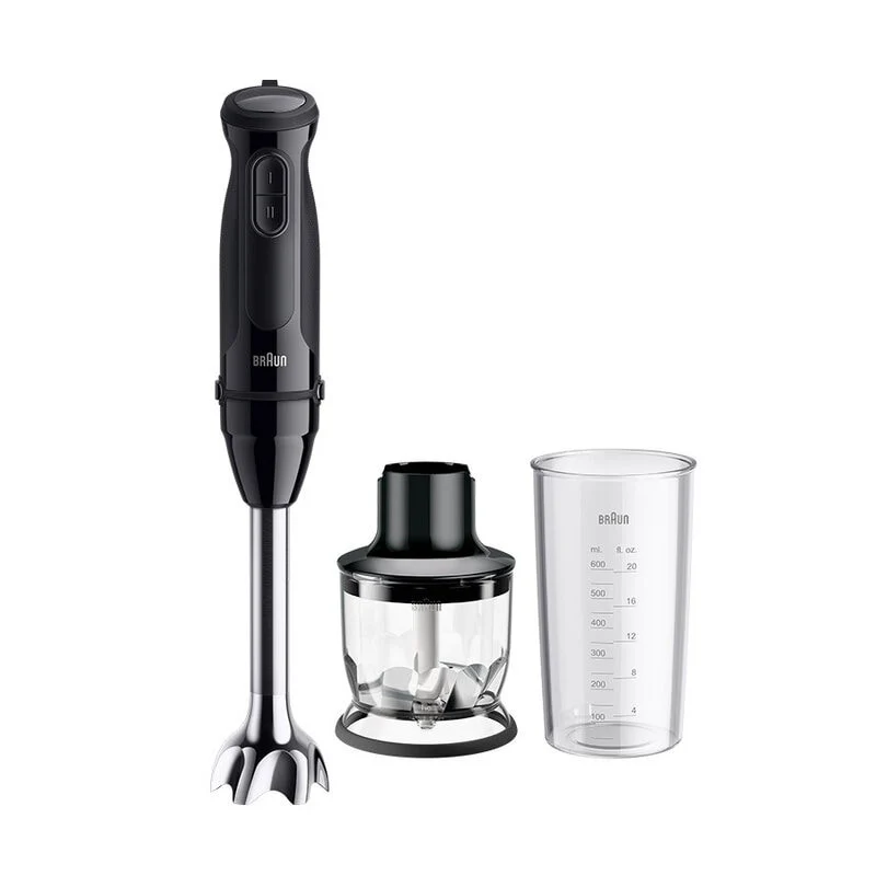 Braun MultiQuick 3 MQ30201M Frullatore ad immersione 900W 0,6L Nero e Acciaio